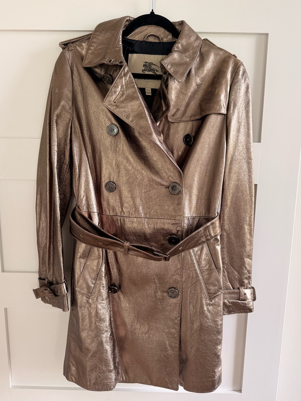 Stunning Gold/Bronze Metallic Burberry Trench Coat